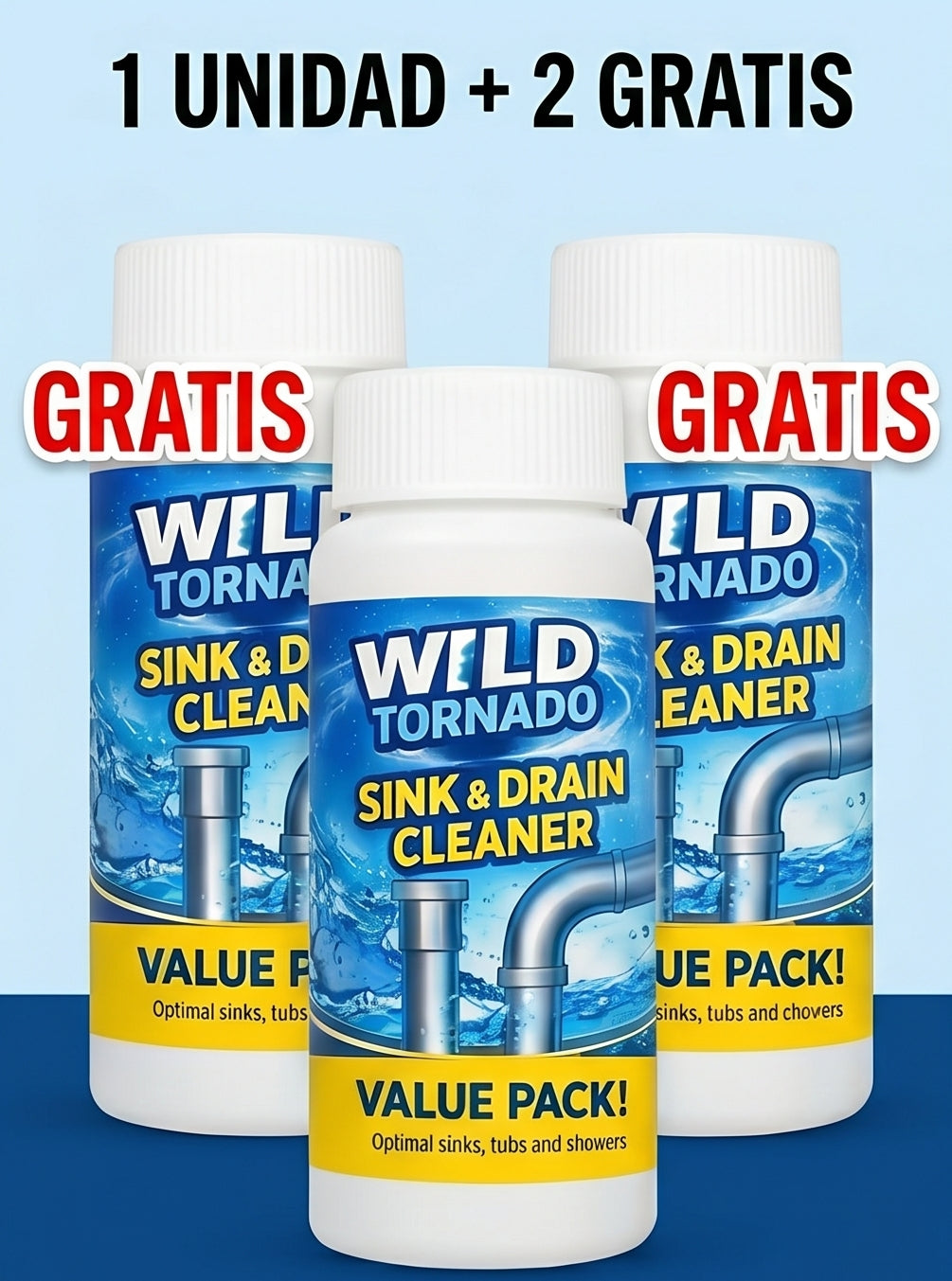 Desatascador WildTornado en Polvo