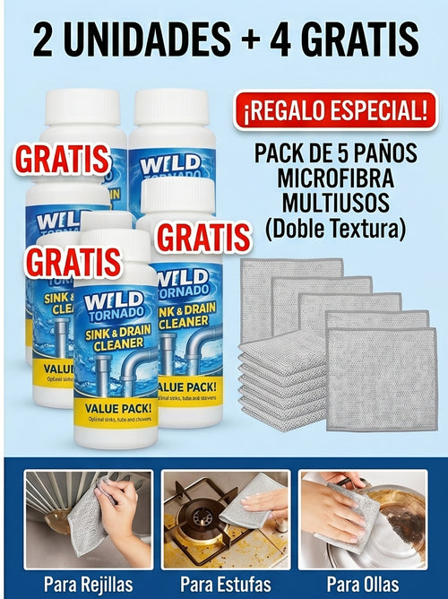 Desatascador WildTornado en Polvo